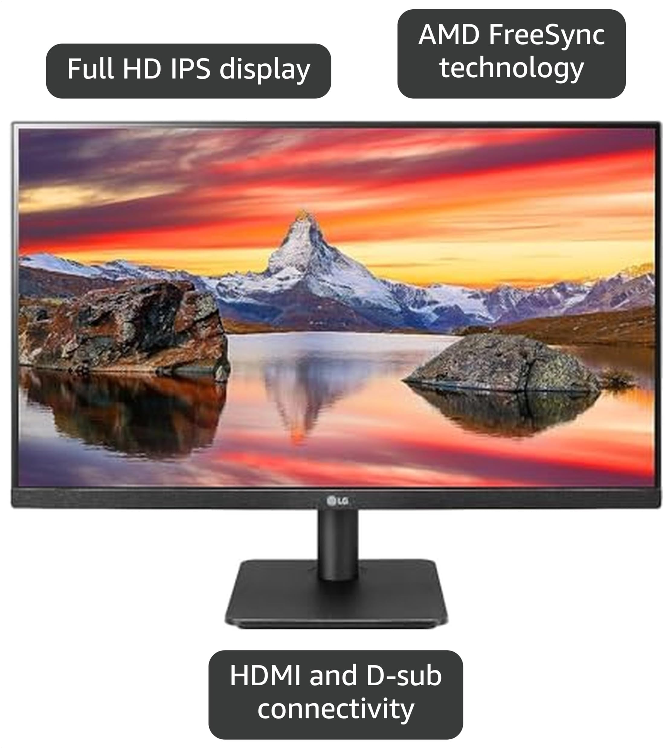Amazon.com: LG FHD (1920 x 1080) 24 Inch Computer Monitor, IPS